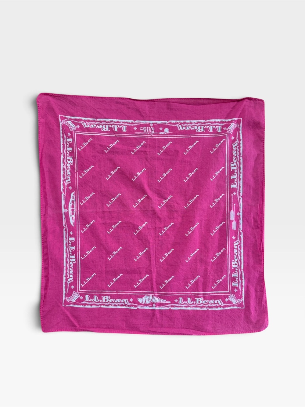 VTG L.L. Bean Pink Bandana